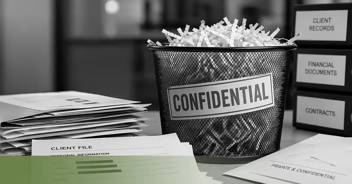 Poor document disposal practices risk client trust and expose organisations to lasting reputational damage when confidential information is not handled securely at the end of its lifecycle
